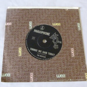 vintage Beatles 'A Hard Day's Night'/'Things We Said Today', Single vinyl Record, AU c.1964