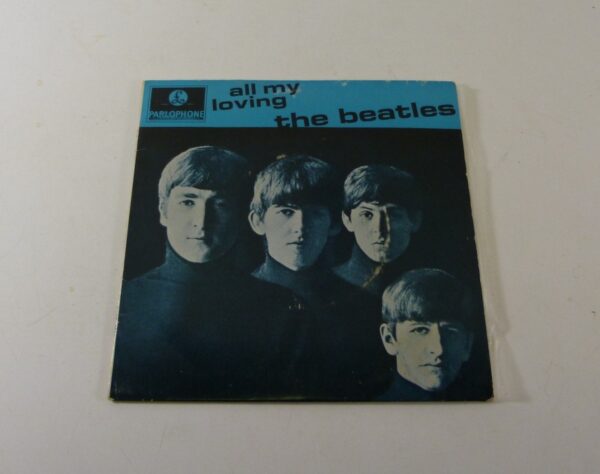 * beatles 'all my loving', EP Record, blue PC, AU c.1964 * - no image