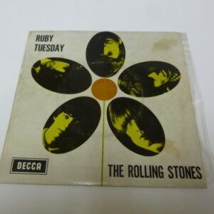 * Rolling Stones 'RUBY TUESDAY', EP Record, in PC, DFEA 7537, c.1965 *