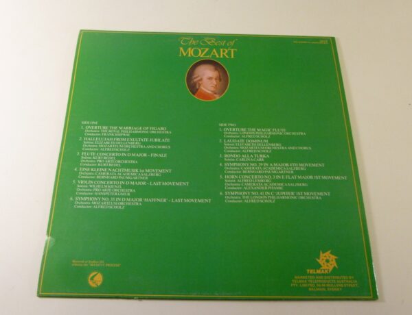 Various Orchestras 'The Best of MOZART', L.P. Record