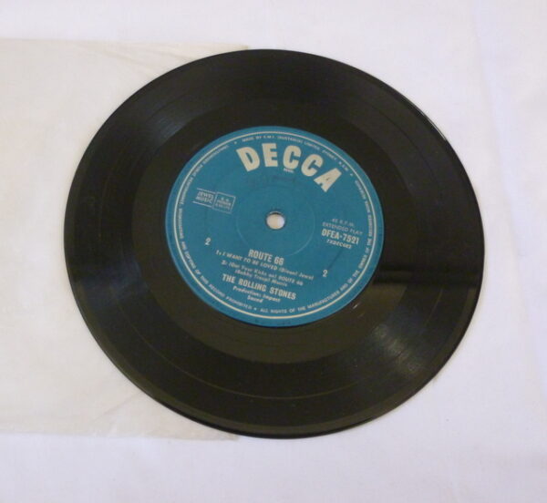 vintage Rolling Stones 'ROUTE 66', EP vinyl Record, DFEA 7521, c.1964 - Image 5