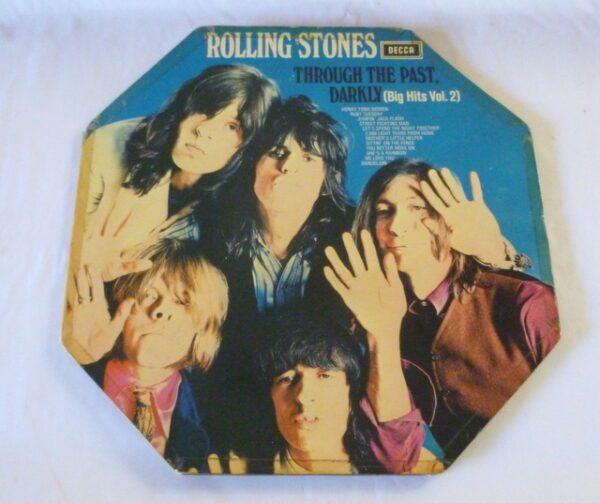 vintage Rolling Stones 'THROUGH THE PAST DARKLY' (Big Hits Vol.2), mono LP vinyl Record, c.1969