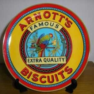 Arnott's Display Plate, 'Federation Parrot', in fine porcelain *