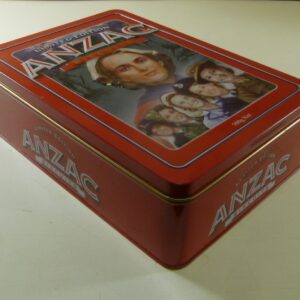 Unibic ANZAC Biscuits 'Women in Service', red, 500g. Biscuit Tin, c.2008