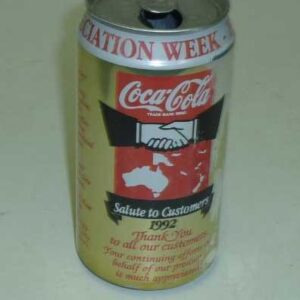 Coca-Cola 'Salute to Customers', Drink Can, in aluminium, c.1992