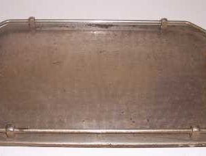 Serving Tray, Deco, in plated metal & bakelite handles