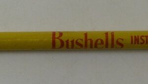 Bushells 'INSTANT COFFEE', red on yellow, Advertising Pencil