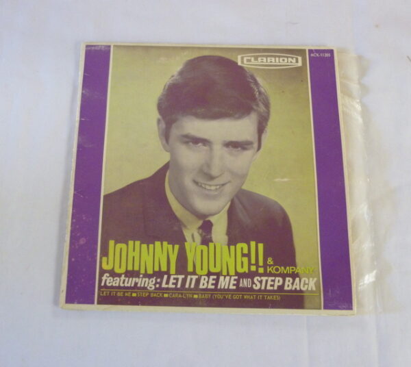 vintage Johnny Young 'JOHNNY YOUNG AND KOMPANY', mono EP vinyl Record, on CLARION label, c.1965