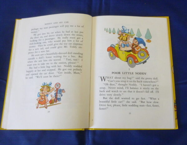 'NODDY AND HIS CAR', by Enid Blyton, Book 3, hard-cover Children's Book, c.1951 - Image 10