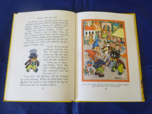 'NODDY AND HIS CAR', by Enid Blyton, Book 3, hard-cover Children's Book, c.1951 - Image 11
