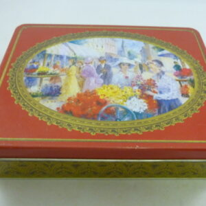 Arnott's Picturesque 'Flower Sellers', 900g. Biscuit Tin, c.1982 *