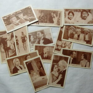 vintage ARDATH State Express 'Big Film scenes', Cigarette Cards, variety of 13, c.1940/'50's