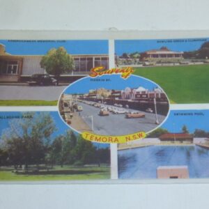 Postcard - 'Souvenir of Temora', in colour, c.1950's