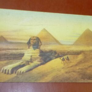 Postcard, vintage - 'The Sphinx & the 3 Pyramids of Giza, EGYPT