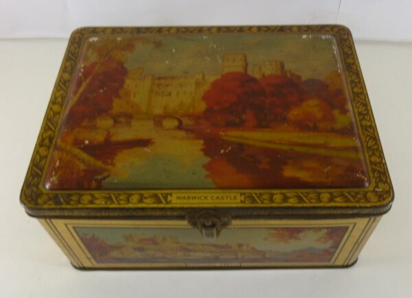 'BLUE BIRD' Toffees, 'Castles of Britain', rect., 5LBS. Toffees Tin