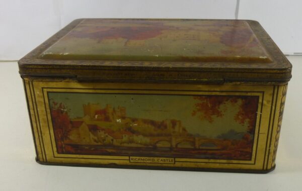 'BLUE BIRD' Toffees, 'Castles of Britain', rect., 5LBS. Toffees Tin