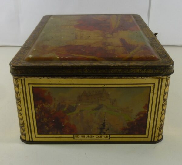 'BLUE BIRD' Toffees, 'Castles of Britain', rect., 5LBS. Toffees Tin