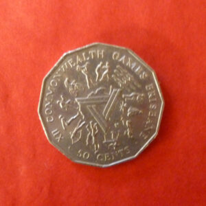 Australian 50c Coin, uncirculated, for 'Brisbane Commonwealth Games', c.1982