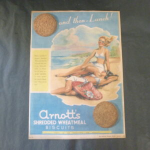Arnott's 'SHREDDED WHEATMEAL BISCUITS', magazine Advert, c.1947