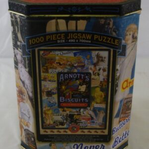 'ARNOTT'S BISCUITS' Advertising Jigsaw Puzzle, 1000-piece, in collaged Tin