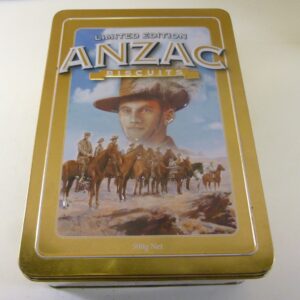 Unibic ANZAC Biscuits, (Australian Light Horse), 500g. Biscuit Tin, c.2008