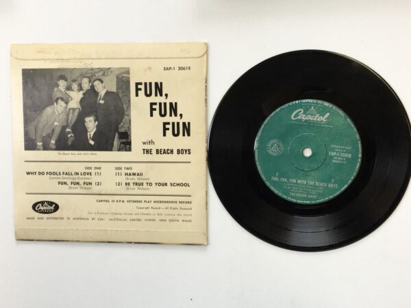 BEACH BOYS 'FUN FUN FUN', 45 rpm EP Record, c.1964