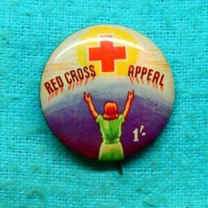 Badge - 'RED CROSS APPEAL', 1/- tin-back Badge, c.1950's