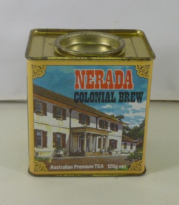 NERADA 'COLONIAL BREW', rect. 125g. Premium Tea Tin