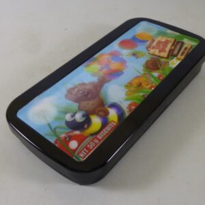 Arnott's Tiny Teddy, '3-D Pencil Box', rect., 50g. Biscuit Tin, c.2011