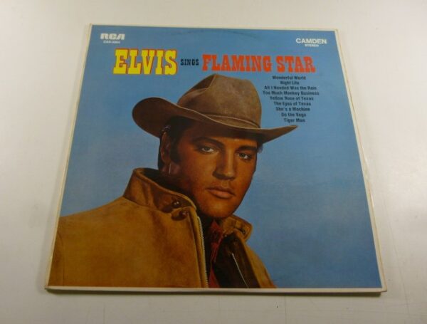 Elvis Presley 'Flaming Star', LP Record, c.1968 - on RCA Camden label