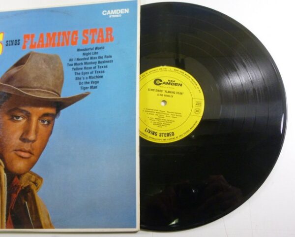 Elvis Presley 'Flaming Star', LP Record, c.1968 - on RCA Camden label