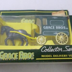 'GRACE BROS', horse-drawn Delivery Cart, green model vehicle