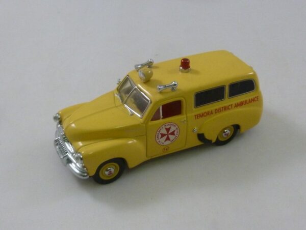MATCHBOX MOY, 'TEMORA DISTRICT AMBULANCE', 1955 Holden FJ, Model Vehicle