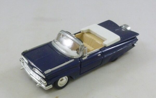 1959 Chevrolet Impala Convertible, Scale 1:36, navy-blue Model Vehicle