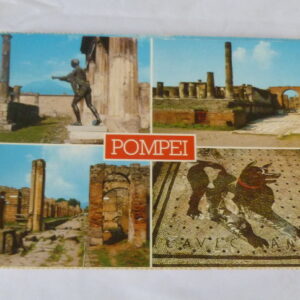 Postcards of POMPEI, Italy, 16 fold-out images, in classic folder, c.1950's