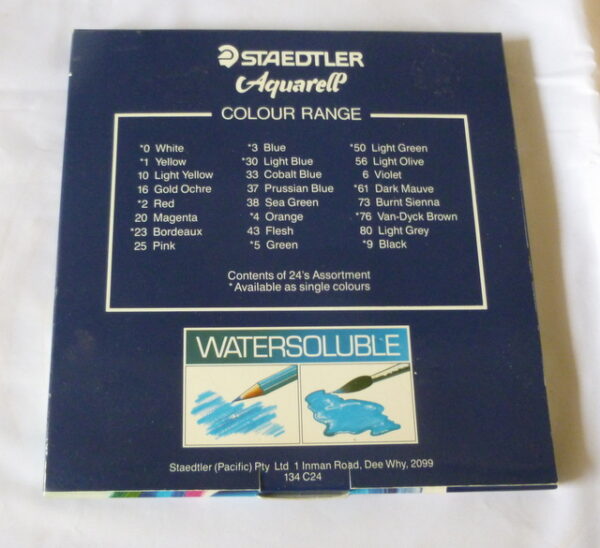 STAEDTLER 'Aquarell', 24 Coloured Pencils Set, c.1970's - Image 3