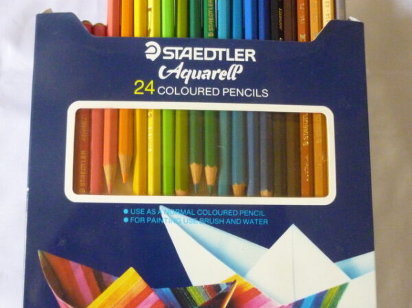 STAEDTLER 'Aquarell', 24 Coloured Pencils Set, c.1970's - Image 5
