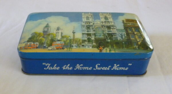BLUE BIRD TOFFEE, 'Westminster Abbey', rectangular Toffee Tin, c.1960's - Image 4