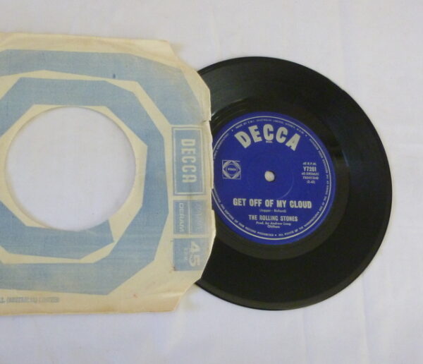 vintage Rolling Stones 'Get Off My Cloud' and 'I'm Free', vinyl Single Record, c.1965 - Image 4