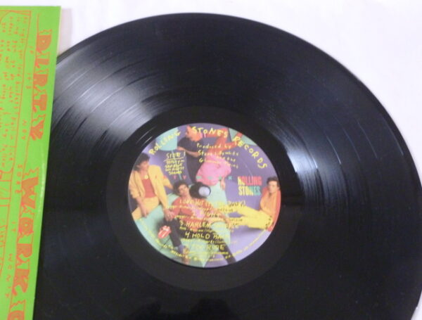 vintage Rolling Stones 'DIRTY WORK', LP vinyl Record, AU c.1986 - Image 5