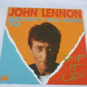 vintage John Lennon '15 Rock 'N' Roll Greats', LP vinyl Record, c.1980's