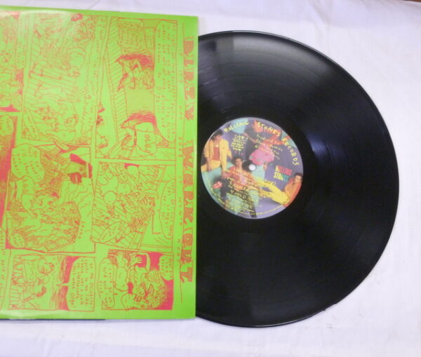 vintage Rolling Stones 'DIRTY WORK', LP vinyl Record, AU c.1986 - Image 4