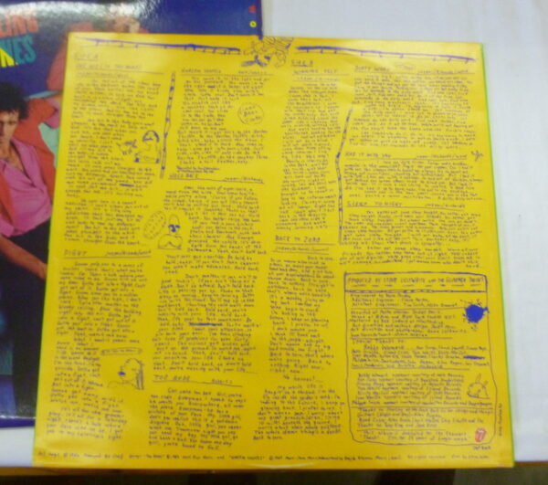 vintage Rolling Stones 'DIRTY WORK', LP vinyl Record, AU c.1986 - Image 8