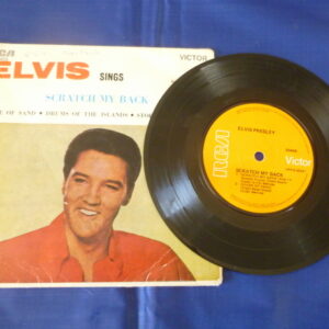 vintage ELVIS Presley 'Scratch My Back', 45 rpm EP vinyl Record, on RCA Victor label