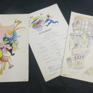 vintage P & O,  Dinner and Luncheon Menus, c.1950's