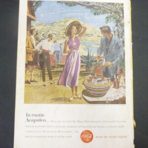 Coca-Cola, 'In Exotic Acapulco ......', original magazine Advert, c.1960's