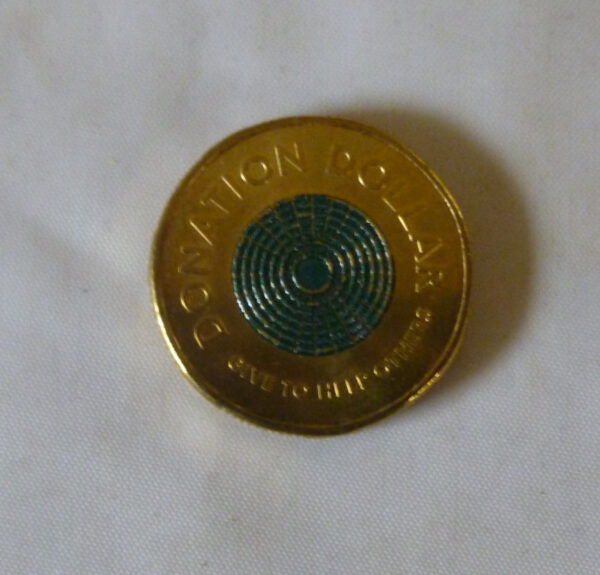 Australian $1 coin, 'DONATION DOLLAR', for 'Give To Help Others', c.2021 - Image 3