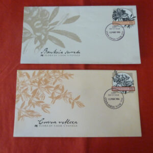 Australian Postage Stamp, 33c, 'Flora of Cook's Voyage', First Day Cover x 2, c.1986