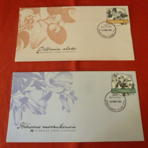 Australian Postage Stamp, 33c, 'Flora of Cook's Voyage', First Day Cover x 2, c.1986