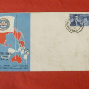 Australian Postage Stamp, 5d, 'GIRL GUIDES Association' First Day Cover, c.1960